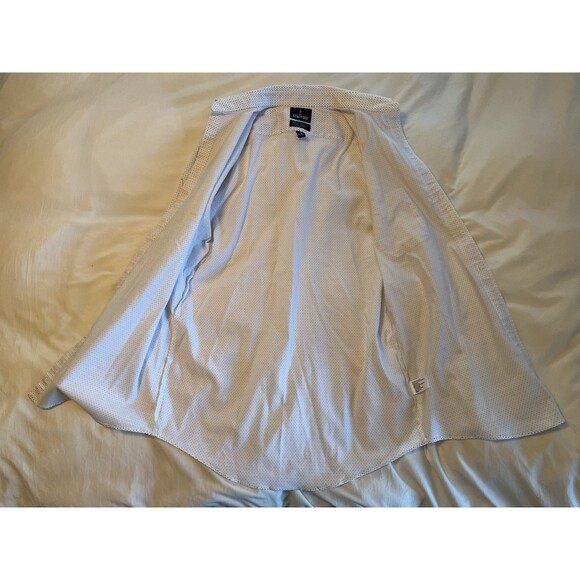 Stafford Slim Fit Dress Shirt Men's Medium Geometeric, Sweat Repellent 15-15.5 - Picture 7 of 7